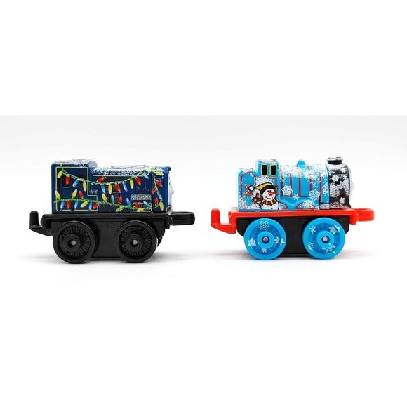 Thomas & Friends Minis Tank Engine Happy Holidays Sidney & Edward Chilin Winter - Picture 1 of 3